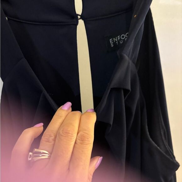 Enfocus Studios Navy Jumpsuit Sz 6 - Picture 5 of 8